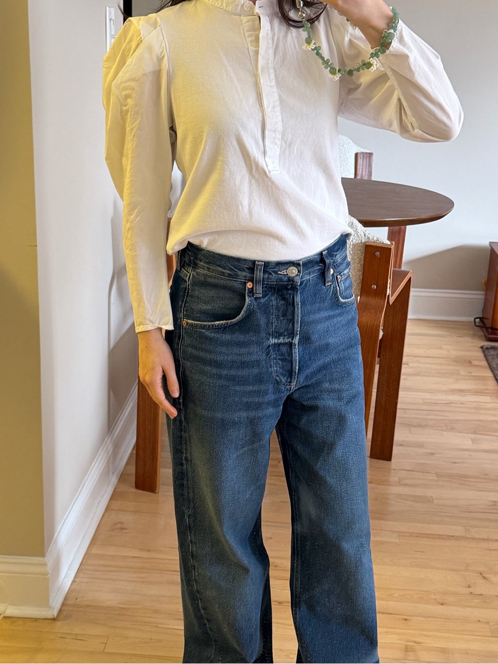 A.L.C White Button Down Shirt